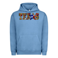 Pigment Pebble Blue texas christmas Urban Hoodie - JahusDesignShop