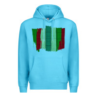 Ocean Blue Green Red Western Farm Life Brush Stroke Premium Hoodie - Bettercallsaul