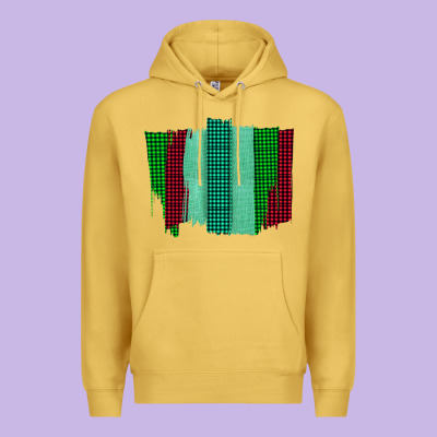 Green Red Western Farm Life Brush Stroke Premium Hoodie Designed By Bettercallsaul
