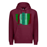 Burgundy Green Red Western Farm Life Brush Stroke Premium Hoodie - Bettercallsaul