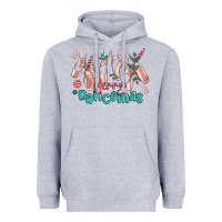 Heather Grey merry dancemas christmas ballet Heavyweight Hoodie - MaliasSmallBusiness