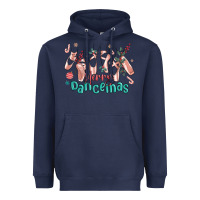 Navy merry dancemas christmas ballet Heavyweight Hoodie - MaliasSmallBusiness