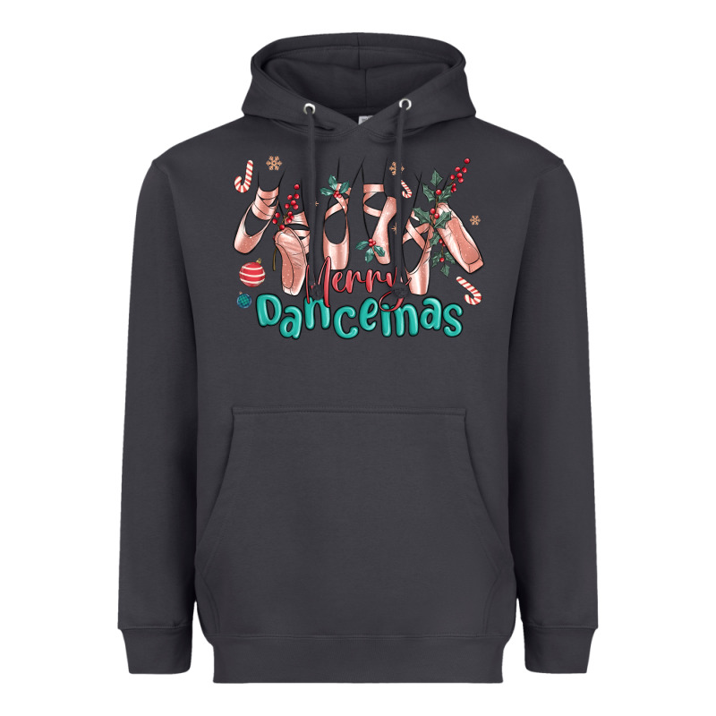 Merry Dancemas Christmas Ballet Heavyweight Hoodie by MaliasSmallBusiness | Teevron