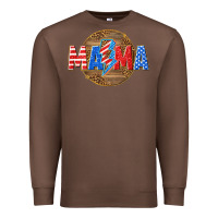 Chestnut American mama with lightning bolt Premium Sweatshirt - texasbilliewilder