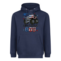 Navy all american boy Heavyweight Hoodie - MaliasSmallBusiness