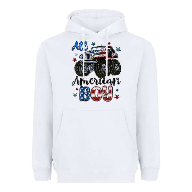 All American Boy Heavyweight Hoodie by MaliasSmallBusiness | Teevron