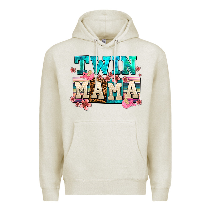 Twin Mama Premium Hoodie by AdoDesignShop | Teevron