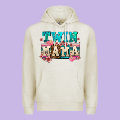 Twin Mama Premium Hoodie Designed By Adodesignshop