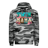 Slate Camo twin mama Premium Hoodie - AdoDesignShop