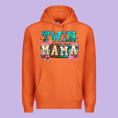 Twin Mama Premium Hoodie Designed By Adodesignshop