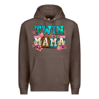Coffee twin mama Premium Hoodie - AdoDesignShop