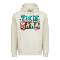 Oatmeal Heather twin mama Premium Hoodie - AdoDesignShop