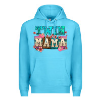 Ocean Blue twin mama Premium Hoodie - AdoDesignShop