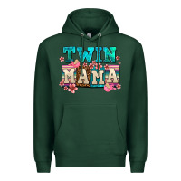 Sports Green twin mama Premium Hoodie - AdoDesignShop