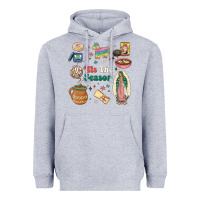 Heather Grey tis the season Heavyweight Hoodie - MaliasSmallBusiness