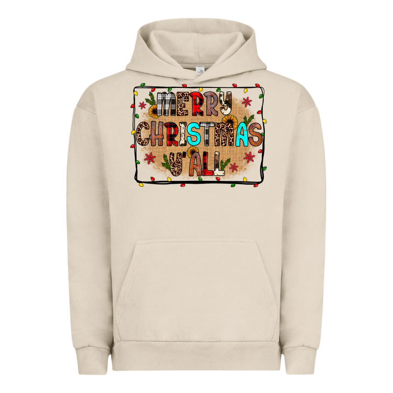 Merry Christmas Y'all Urban Hoodie by JahusDesignShop | Teevron