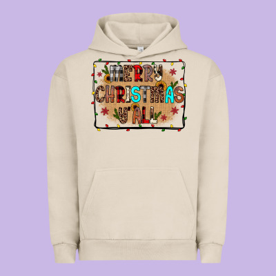 Merry Christmas Y'all Urban Hoodie Designed By Jahusdesignshop