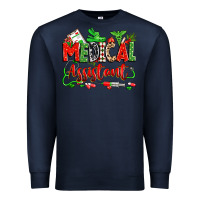 Navy christmas medical assistant Premium Sweatshirt - Zillion Design Studio