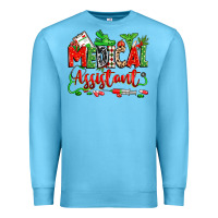 Ocean Blue christmas medical assistant Premium Sweatshirt - Zillion Design Studio
