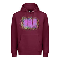Burgundy Old Leopard Purple Glitter Frame Premium Hoodie - Bettercallsaul