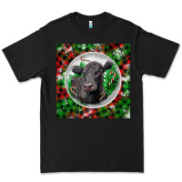 Black christmas black angus cow Premium Tee - LillyAllenDesigns