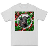 Dove Grey christmas black angus cow Premium Tee - LillyAllenDesigns