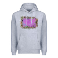 Old Leopard Purple Glitter Frame Premium Hoodie | Teevron