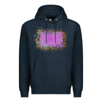 Navy Old Leopard Purple Glitter Frame Premium Hoodie - Bettercallsaul