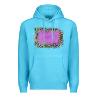Ocean Blue Old Leopard Purple Glitter Frame Premium Hoodie - Bettercallsaul