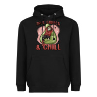Black true crimes & chill Heavyweight Hoodie - MaliasSmallBusiness