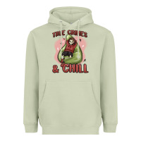 Matcha true crimes & chill Heavyweight Hoodie - MaliasSmallBusiness