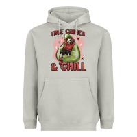 Moon Dust true crimes & chill Heavyweight Hoodie - MaliasSmallBusiness