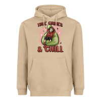 Mushroom true crimes & chill Heavyweight Hoodie - MaliasSmallBusiness