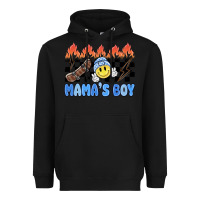 Black mama's boy Heavyweight Hoodie - MaliasSmallBusiness
