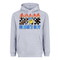 Heather Grey mama's boy Heavyweight Hoodie - MaliasSmallBusiness