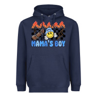 Navy mama's boy Heavyweight Hoodie - MaliasSmallBusiness