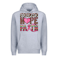 Heather Grey strength hope faith Premium Hoodie - JahusDesignShop