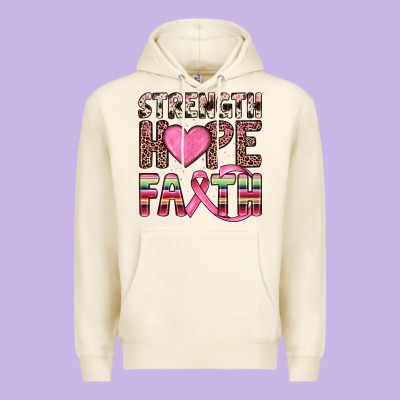 Strength Hope Faith Premium Hoodie Designed By Jahusdesignshop