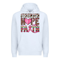 White strength hope faith Premium Hoodie - JahusDesignShop