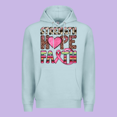 Strength Hope Faith Premium Hoodie Designed By Jahusdesignshop