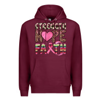 Burgundy strength hope faith Premium Hoodie - JahusDesignShop