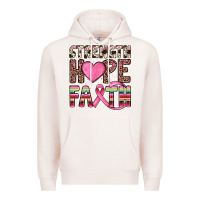 Pale Pink strength hope faith Premium Hoodie - JahusDesignShop