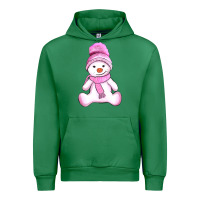 Emerald winter pink snowman and hat Urban Hoodie - AdoDesignShop