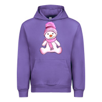Tulip winter pink snowman and hat Urban Hoodie - AdoDesignShop