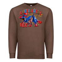 Chestnut Amerisaurus rex Premium Sweatshirt - texasbilliewilder