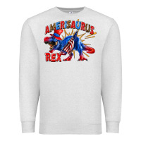 Oatmeal Heather Amerisaurus rex Premium Sweatshirt - texasbilliewilder
