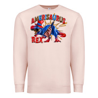 Pale Pink Amerisaurus rex Premium Sweatshirt - texasbilliewilder