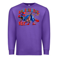 Purple Amerisaurus rex Premium Sweatshirt - texasbilliewilder