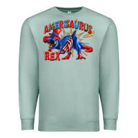 Seafoam Amerisaurus rex Premium Sweatshirt - texasbilliewilder