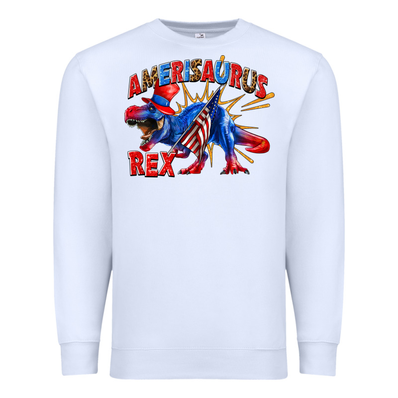 Amerisaurus Rex Premium Sweatshirt by texasbilliewilder | Teevron